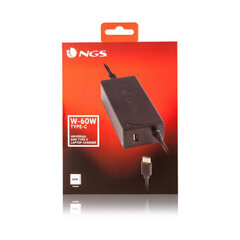 Зарядное устройство для ноутбука NGS W-60WTYPEC цена и информация | Зарядные устройства для ноутбуков | 220.lv