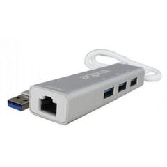 Сетевой адаптер approx! APPC07GHUB LAN 10/100/1000 USB 3.0 Серый цена и информация | Адаптеры и USB разветвители | 220.lv