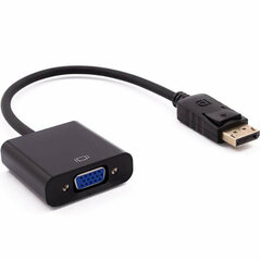 Адаптер для DisplayPort на VGA Nilox NXADAP04 Чёрный цена и информация | Адаптеры и USB разветвители | 220.lv