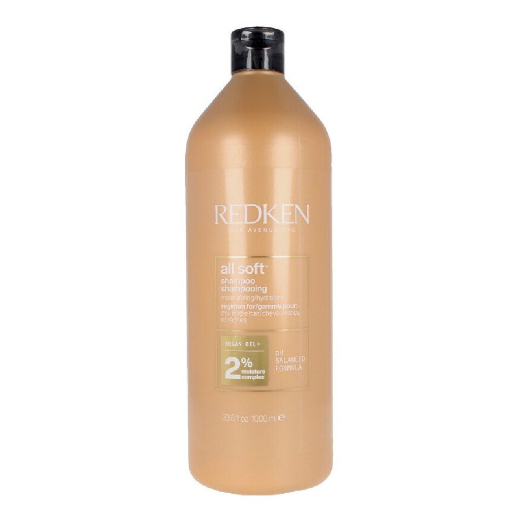 Mitrinošs Šampūns All Soft Redken (1000 ml) cena un informācija | Šampūni | 220.lv