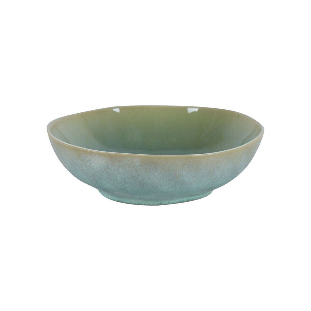 Dziļais šķīvis DKD Home Decor Tirkīzs Keramika (18,5 x 18,5 x 5 cm) cena un informācija | Trauki, šķīvji, pusdienu servīzes | 220.lv