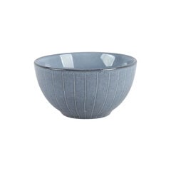 Bļoda DKD Home Decor Strīpas Zils Keramika (14,3 x 14,3 x 7,5 cm) (612 ml) cena un informācija | Trauki, šķīvji, pusdienu servīzes | 220.lv