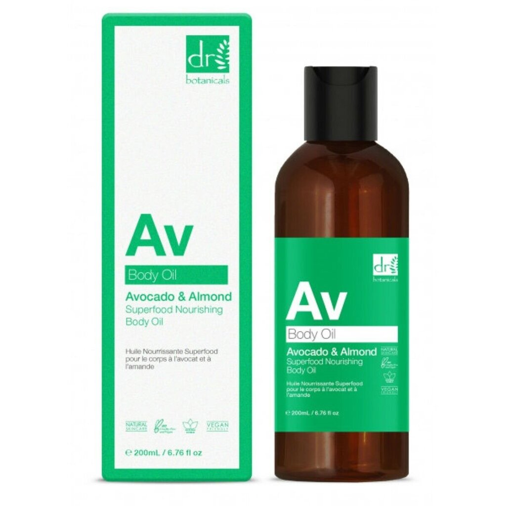 Ķermeņa eļļa Botanicals AV Superfood Avokado Mandeles (200 ml) цена и информация | Ķermeņa krēmi, losjoni | 220.lv