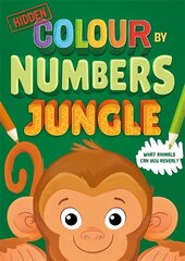 Hidden Colour By Numbers: Jungle cena un informācija | Grāmatas mazuļiem | 220.lv