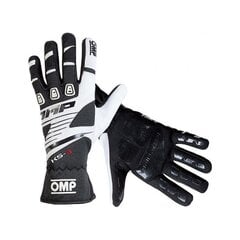 Мужские водительские перчатки OMP MY2018, чёрные цена и информация | Мужские шарфы, шапки, перчатки | 220.lv