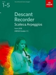 Descant Recorder Scales & Arpeggios, ABRSM Grades 1-5: from 2018 cena un informācija | Mākslas grāmatas | 220.lv