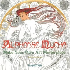 Alphonse Mucha (Art Colouring Book): Make Your Own Art Masterpiece New edition цена и информация | Книжки - раскраски | 220.lv