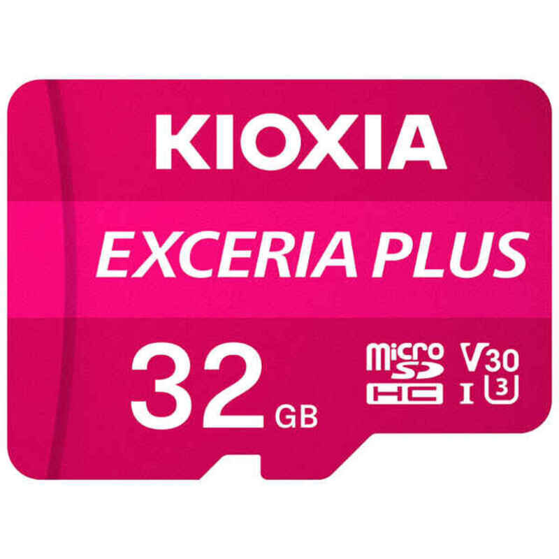 Mikro SD Atmiņas karte ar Adapteri Kioxia Exceria Plus UHS-I U3 Klase Nr. 10 / Klase 10 Rozā cena un informācija | Atmiņas kartes fotokamerām | 220.lv