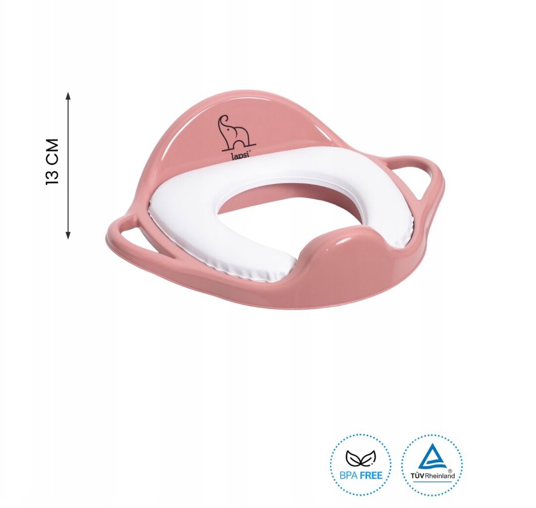 Nakts pods ar WC sēdekli un platformu Lapsi 3in1, rozā cena un informācija | Bērnu podiņi | 220.lv