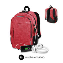 Mugursoma klēpjdatoram un planšetei ar USB pieslēgvietu Subblim Urban Lock Backpack 16&quot;, sarkana цена и информация | Рюкзаки, сумки, чехлы для компьютеров | 220.lv