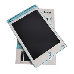 Krāsaina zīmēšanas un rakstīšanas tāfele, LCD ekrāns 8'5 zils cena un informācija | Attīstošās rotaļlietas | 220.lv