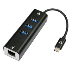 Сетевая карта V7 V7UCRJ45USB3 цена и информация | Адаптеры и USB разветвители | 220.lv