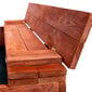 Impregnēta koka smilšu kaste 120 cm slēgta ar soliņu + agrotekstils + nojume cena un informācija | Smilšu kastes, smiltis | 220.lv