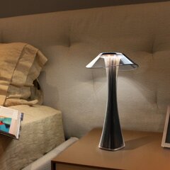 Bezvadu akrila galda lampas pelēks abažūrs 27,4 cm цена и информация | Настольные лампы | 220.lv