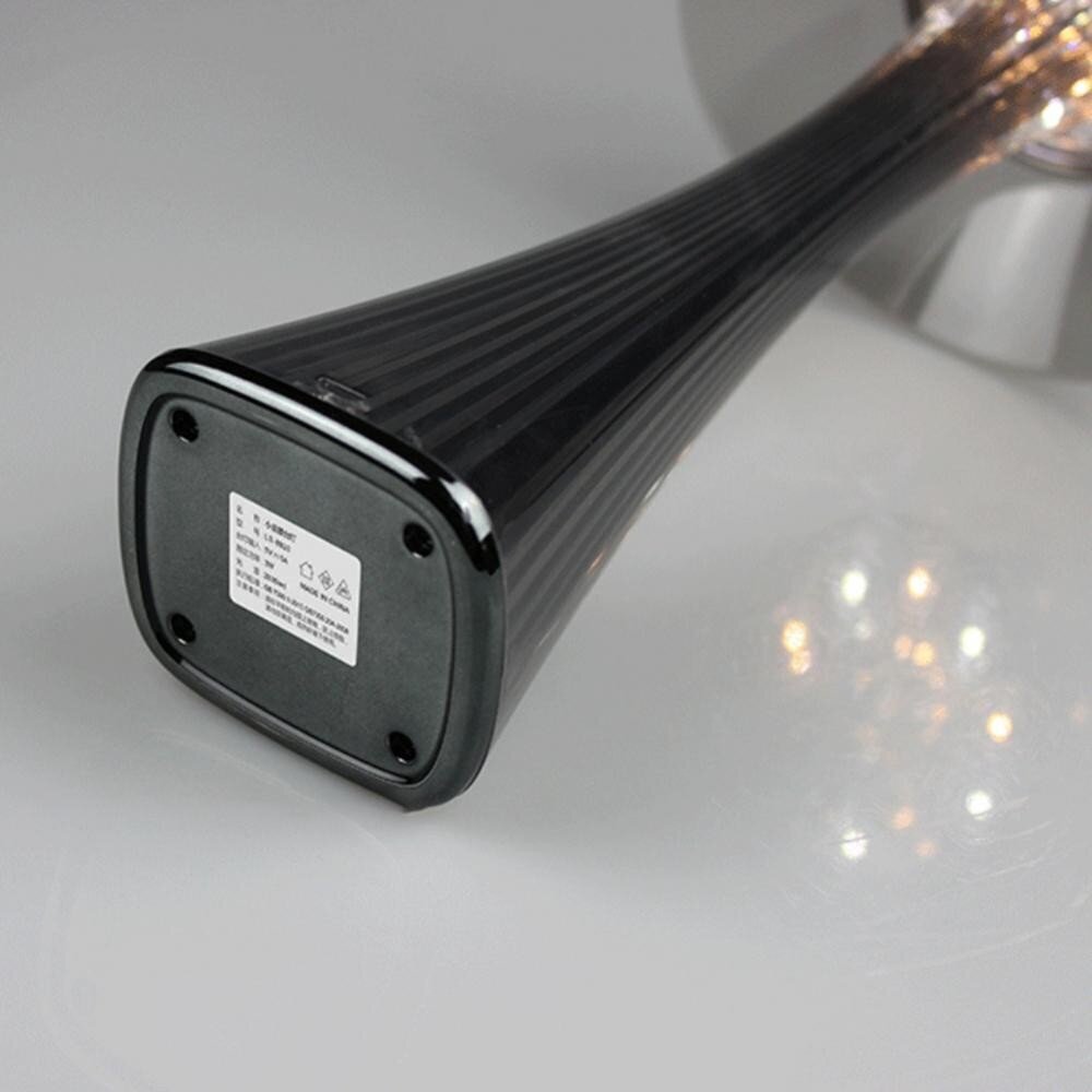 Bezvadu akrila galda lampas pelēks abažūrs 27,4 cm cena un informācija | Galda lampas | 220.lv
