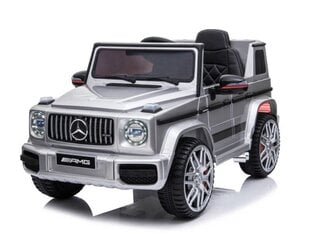 Детские электромобил Mercedes-Benz G63 глянцевый серебристый цена и информация | Электромобили для детей | 220.lv