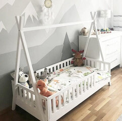 Bērnu gulta Tipi white 80x160 цена и информация | Детские кровати | 220.lv