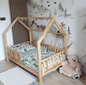 Bērnu koka gultas mājiņa Bianco, 160X80 cm cena un informācija | Bērnu gultas | 220.lv