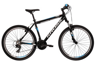 26" Велосипед HEXAGON 1.0 KROSS, цвет: синий/чёрный, 17" алюминиевая рама, на рост 156-175см (9590) цена и информация | Велосипеды | 220.lv