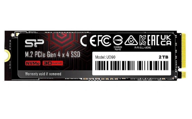 Silicon Power UD90, 2TB (SP02KGBP44UD9005) цена и информация | Iekšējie cietie diski (HDD, SSD, Hybrid) | 220.lv