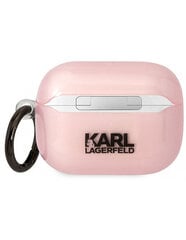 Беспроводные наушники Karl Lagerfeld 3D Logo NFT Choupette TPU Case for Airpods 1|2 White цена и информация | Аксессуары для наушников | 220.lv