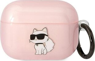 Беспроводные наушники Karl Lagerfeld 3D Logo NFT Choupette TPU Case for Airpods 1|2 White цена и информация | Аксессуары для наушников | 220.lv