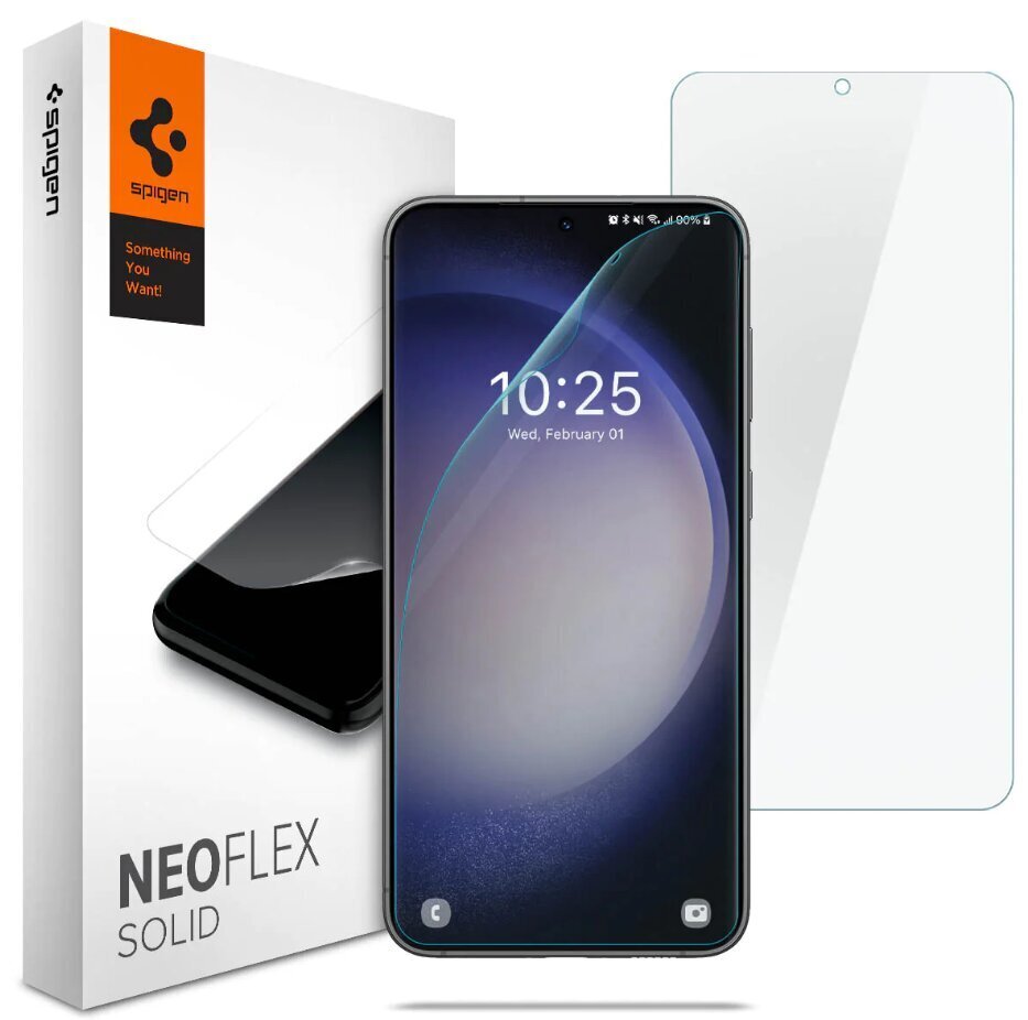 Aizsargstikls Spigen Neo Flex paredzēts Samsung Galaxy S23+ Plus cena un informācija | Ekrāna aizsargstikli | 220.lv