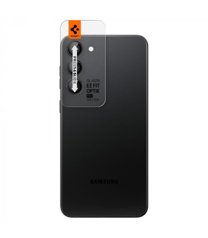 Kameras aizsardzība Spigen paredzēta Samsung Galaxy S23 / S23 Plus цена и информация | Ekrāna aizsargstikli | 220.lv