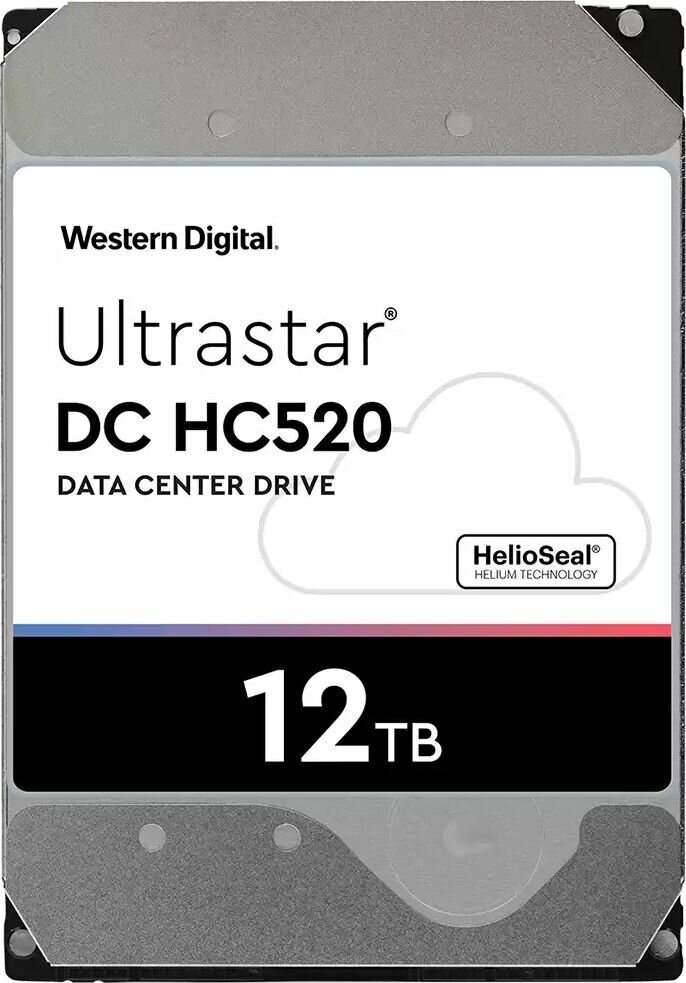 WD Ultrastar DC HC520, 12TB cena un informācija | Iekšējie cietie diski (HDD, SSD, Hybrid) | 220.lv