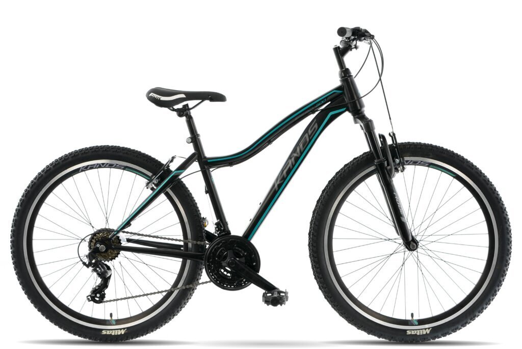 Sieviešu velosipēds MTB Kands Energy 500, 167-185 cm, ar amortizatoru, Melns/Tirkīzs cena un informācija | Velosipēdi | 220.lv