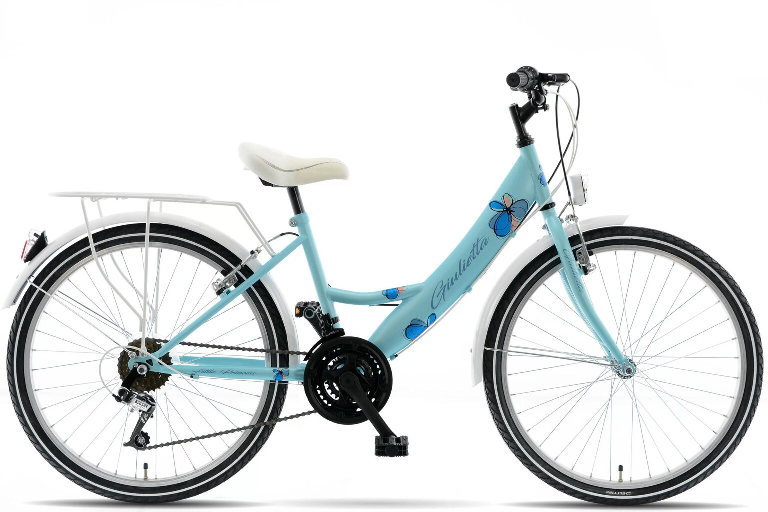 Bērnu velosipēds Kands Giulietta, 130-165 cm, 24" alumīnija rati, Shimano, Zils cena un informācija | Velosipēdi | 220.lv