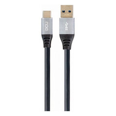 USB A uz USB C Kabelis DCU Melns (1,5M) cena un informācija | Savienotājkabeļi | 220.lv