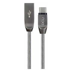 USB A uz USB C Kabelis DCU Sudrabs cena un informācija | Savienotājkabeļi | 220.lv