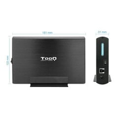 Корпус для жесткого диска TooQ TQE-3531B 3,5&quot; USB 3.0 цена и информация | Чехлы для жёстких дисков | 220.lv