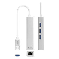 Конвертер USB 3.0 - Gigabit Ethernet NANOCABLE 10.03.0403 Серебристый цена и информация | Адаптеры и USB разветвители | 220.lv