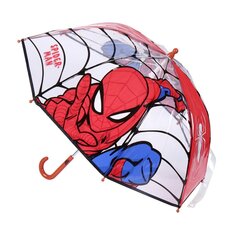 Lietussargs Spiderman 45 cm Sarkans cena un informācija | Bērnu aksesuāri | 220.lv