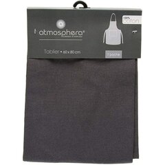 Фартук с карманом Atmosphera, чёрный, хлопок, 60 x 80 см цена и информация | Кухонные полотенца, рукавицы, фартуки | 220.lv