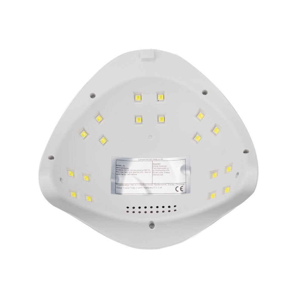 Nagu lampa Dual LED UV 54w AlleLux cena un informācija | Pedikīra, manikīra piederumi | 220.lv