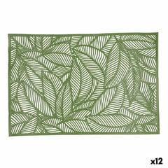 Galda paliktnis Quid Habitat Loksnes Zaļš Tekstils (30 x 45 cm) 12gab cena un informācija | Galdauti, salvetes | 220.lv