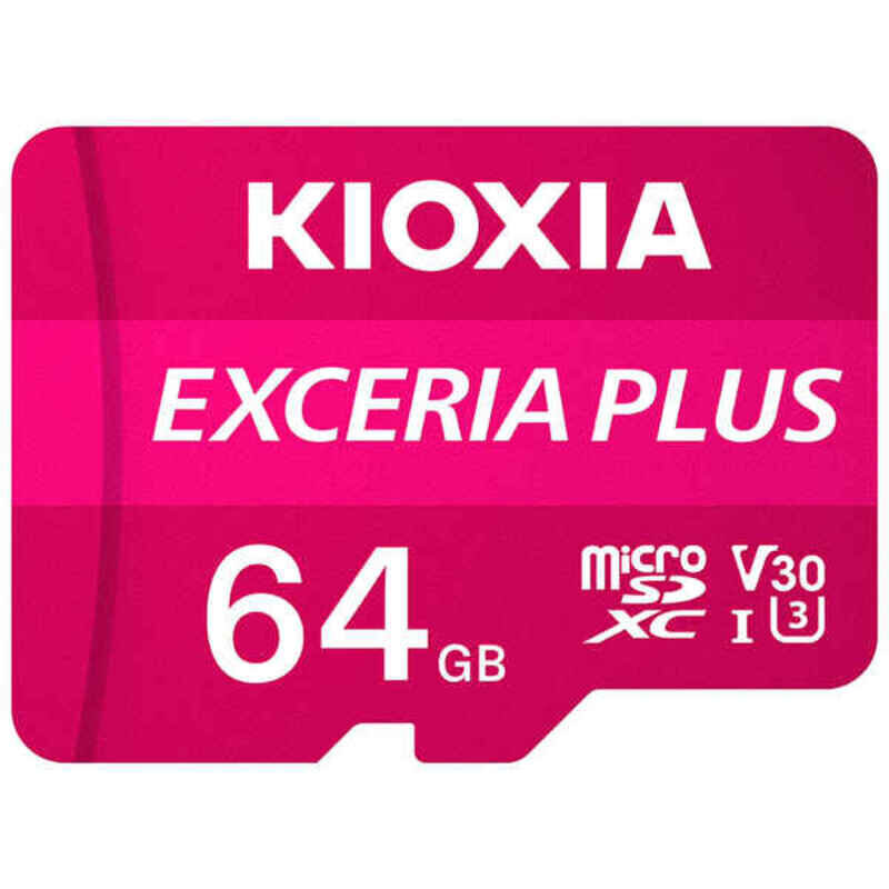 Mikro SD Atmiņas karte ar Adapteri Kioxia Exceria Plus UHS-I U3 Klase Nr. 10 / Klase 10 Rozā цена и информация | Atmiņas kartes fotokamerām | 220.lv