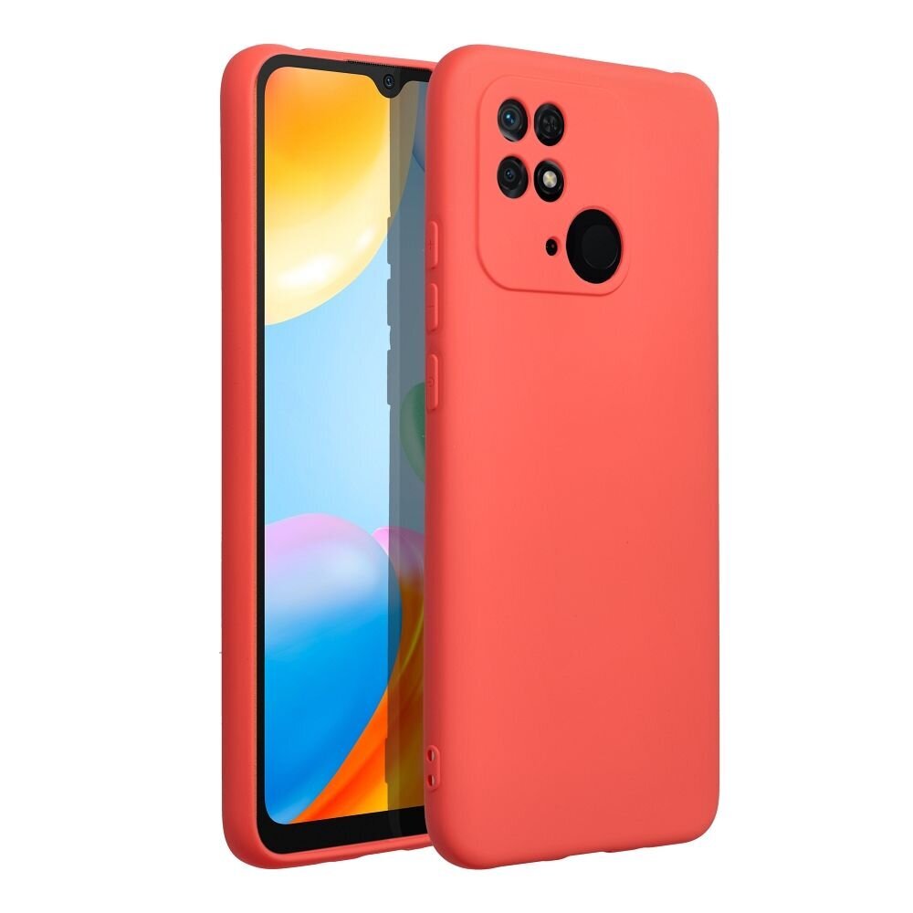 Vāciņš SILICONE - XIAOMI Redmi 10C, persiku krāsas cena un informācija | Telefonu vāciņi, maciņi | 220.lv