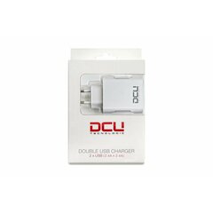 Зарядное устройство USB DCU 37300600 2 x USB, белое цена и информация | Зарядные устройства для телефонов | 220.lv