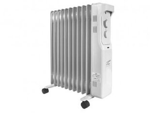 Eļļas radiators Sudrabs 2500 W cena un informācija | Sildītāji | 220.lv