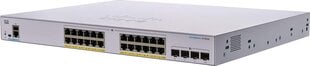 Сетевой коммутатор Cisco CBS350-24P-4X-EU Управляемый L2/L3 Gigabit Ethernet (10/100/1000), серебристый цена и информация | Коммутаторы (Switch) | 220.lv