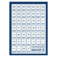 Līmes etiķetes MULTI 3, 70 x 35 mm, 500 Loksnes A4 цена и информация | Тетради и бумажные товары | 220.lv