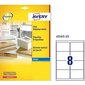 Līmes etiķetes Avery Quickpeel, 99,1 x 67,7 mm, 25 loksnes, caurspīdīgas cena un informācija | Burtnīcas un papīra preces | 220.lv