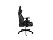 Spēļu krēsls Polsterēts sēdeklis, melns cena un informācija | Biroja krēsli | 220.lv