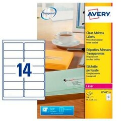 Līmes etiķetes Avery L7563, 25 99,1 x 38,1 mm cena un informācija | Burtnīcas un papīra preces | 220.lv