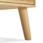 Ozolkoka galdiņš Cube No. 2, Natural Lacquer, zelta rokturis cena un informācija | Naktsskapīši | 220.lv