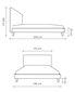 Ozolkoka gulta Slim, 140x200, bēšs cena un informācija | Gultas | 220.lv